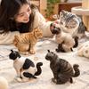 Lightweight Abstract Cat Doll Simulation Design Kawaii Plush Pendant  Handbag Backpack Accessory