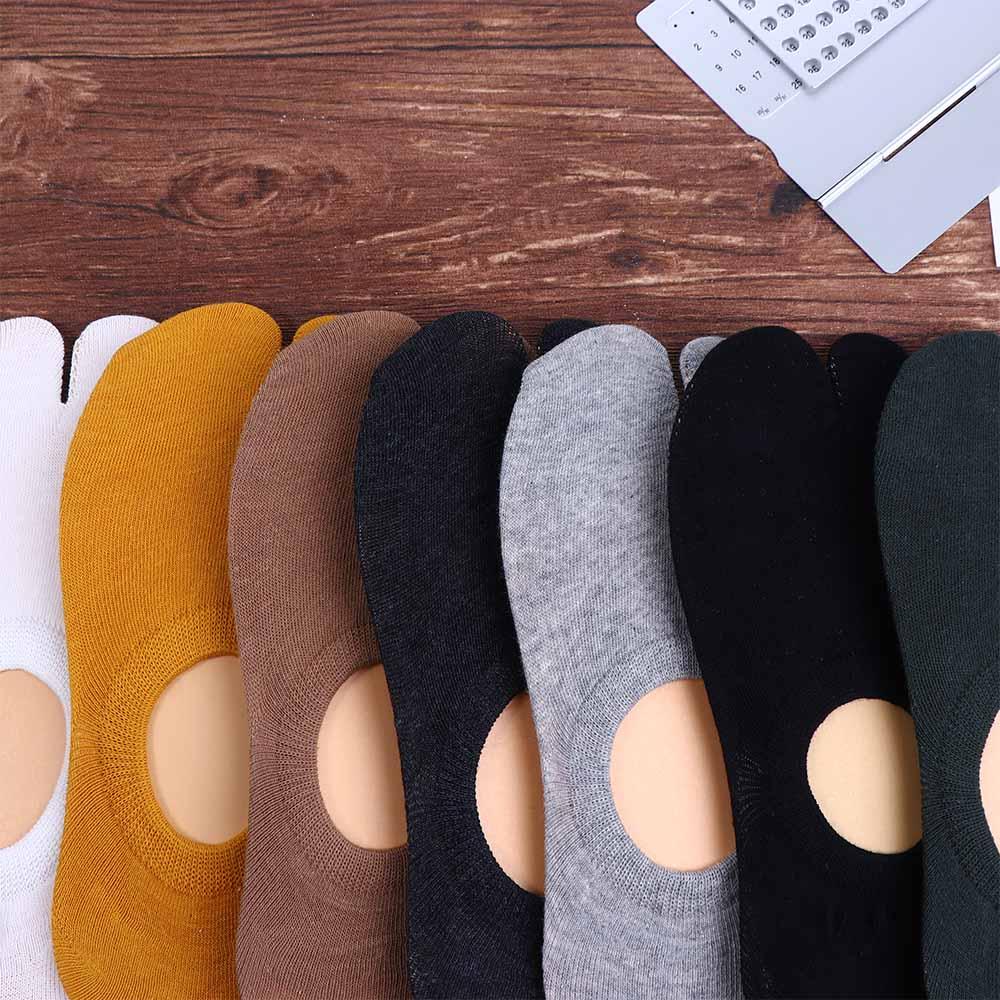 Breathable Women Cotton Men Japanese Style Hosiery Two Finger Socks Split Toe Socks Short Tube