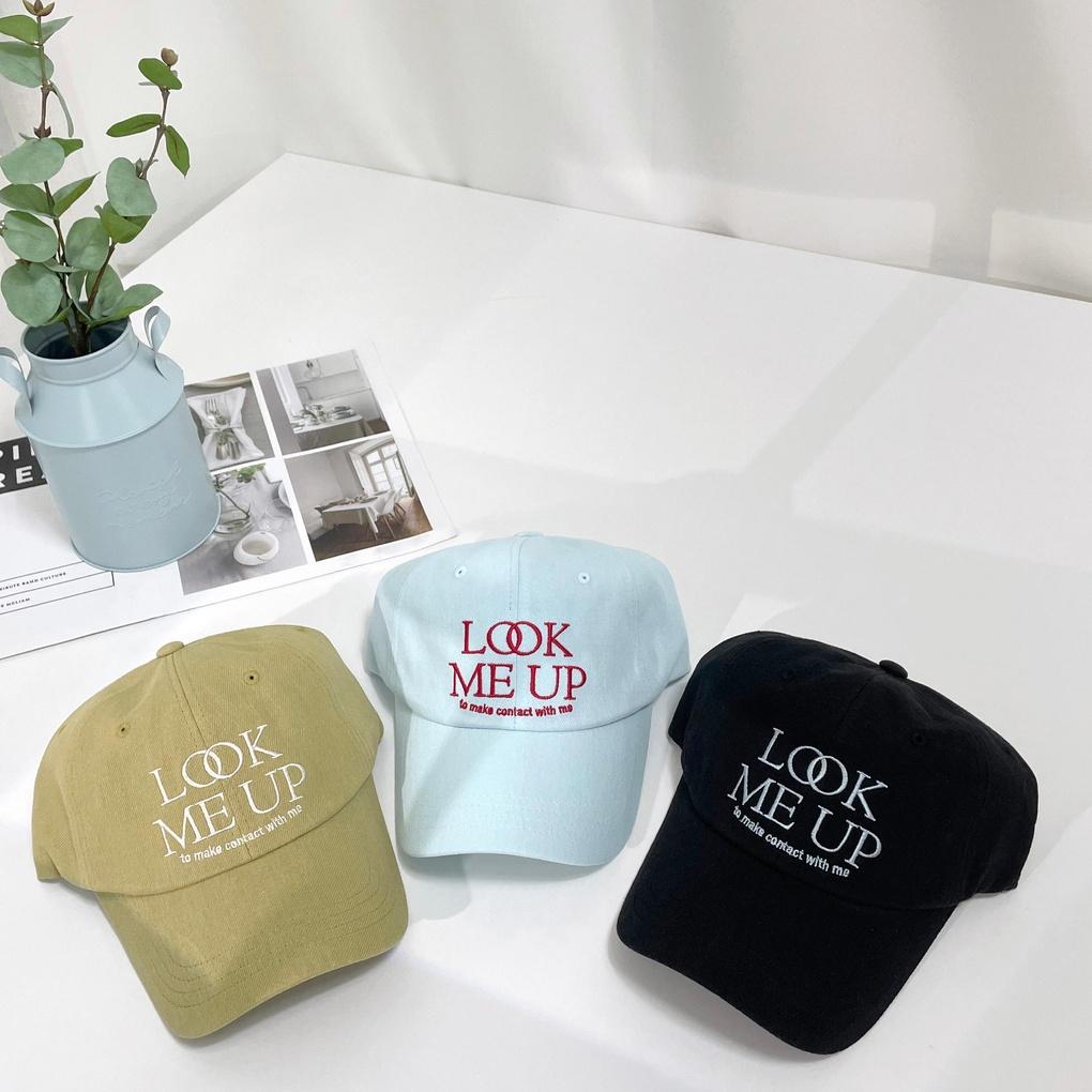 Women's and Men's Daily Look Me Up Linen Ball Cap Baseball Hat