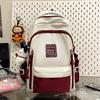 College Style Color Blocked Student School Bags Lightweight Large Capacity Multi-layer Storage Computer Backpack Campus Travel