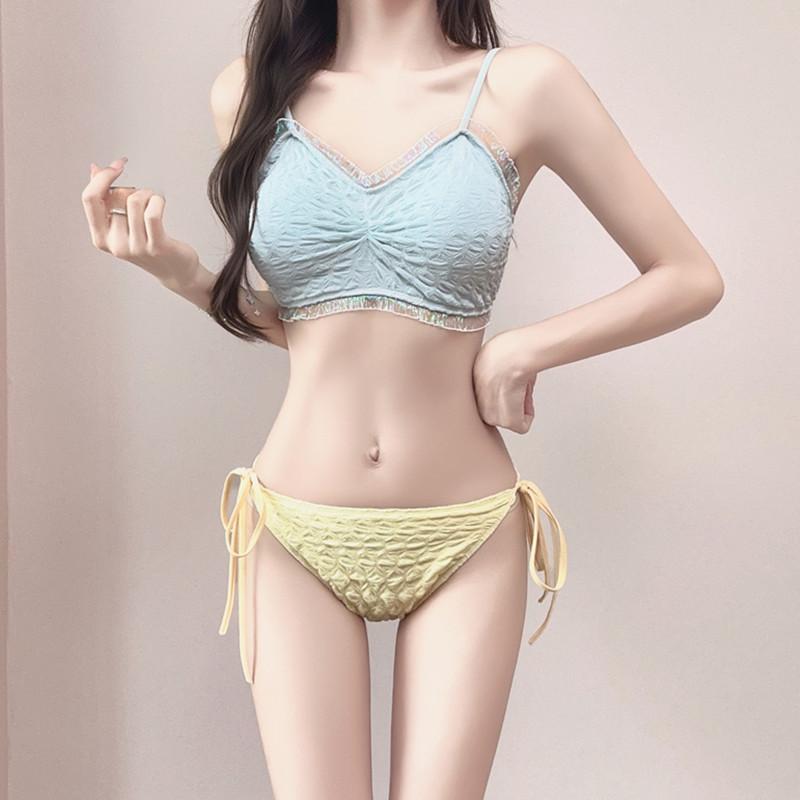 2026 Sexy Slimming Women's Three-Piece Bikini Set - Pure Desire Style Beach Swimwear