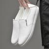 Comfy Genuine Leather Men's Casual Shoes Lightweight Breathable Male Loafers Simple Moccasins Comfortable Slip On Driving Flats