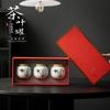Pure hand-painted bamboo ceramic tea can, mini portable small tea sealed can, portable tea storage, tea storage, small pot