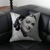 B-Bette D-Davis Actress Pillow Case Anti-Dustmite Pillowcase Invisible Zipper Silky Short Plush Sofa Cushion Cover