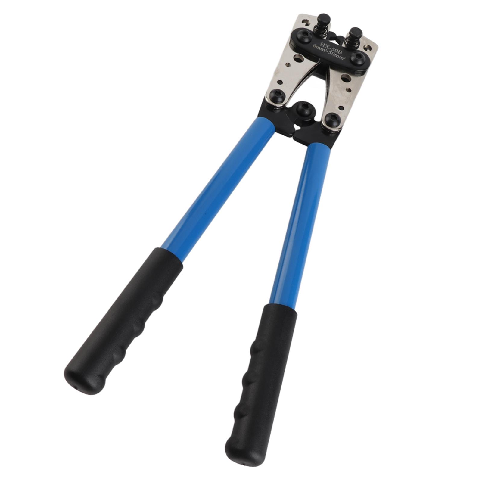 

Профессиональные 6 50 мм обжимные клещи для разъемов, шестигранный обжимной инструмент, инструмент для обжима, клемма аккумуляторного кабеля белый