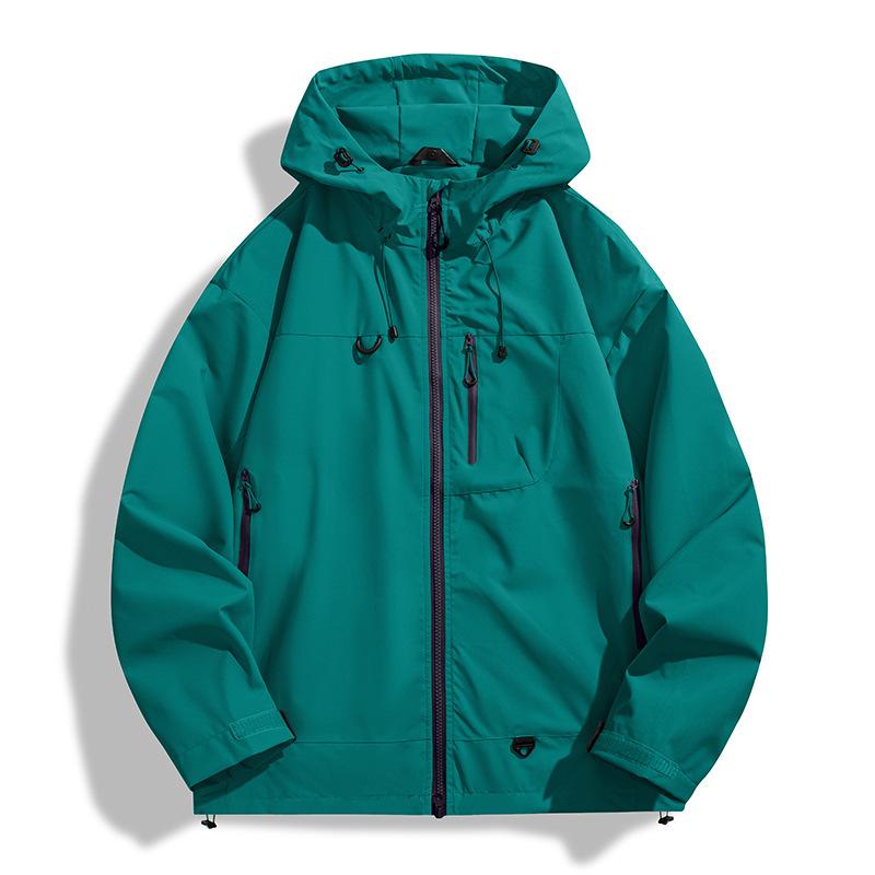 Chaqueta Impermeable para Senderismo Trekking Camping Montañismo Cortavientos Unisex Deporte al Aire Libre Chubasquero a Prueba de Viento para Hombres y Mujeres