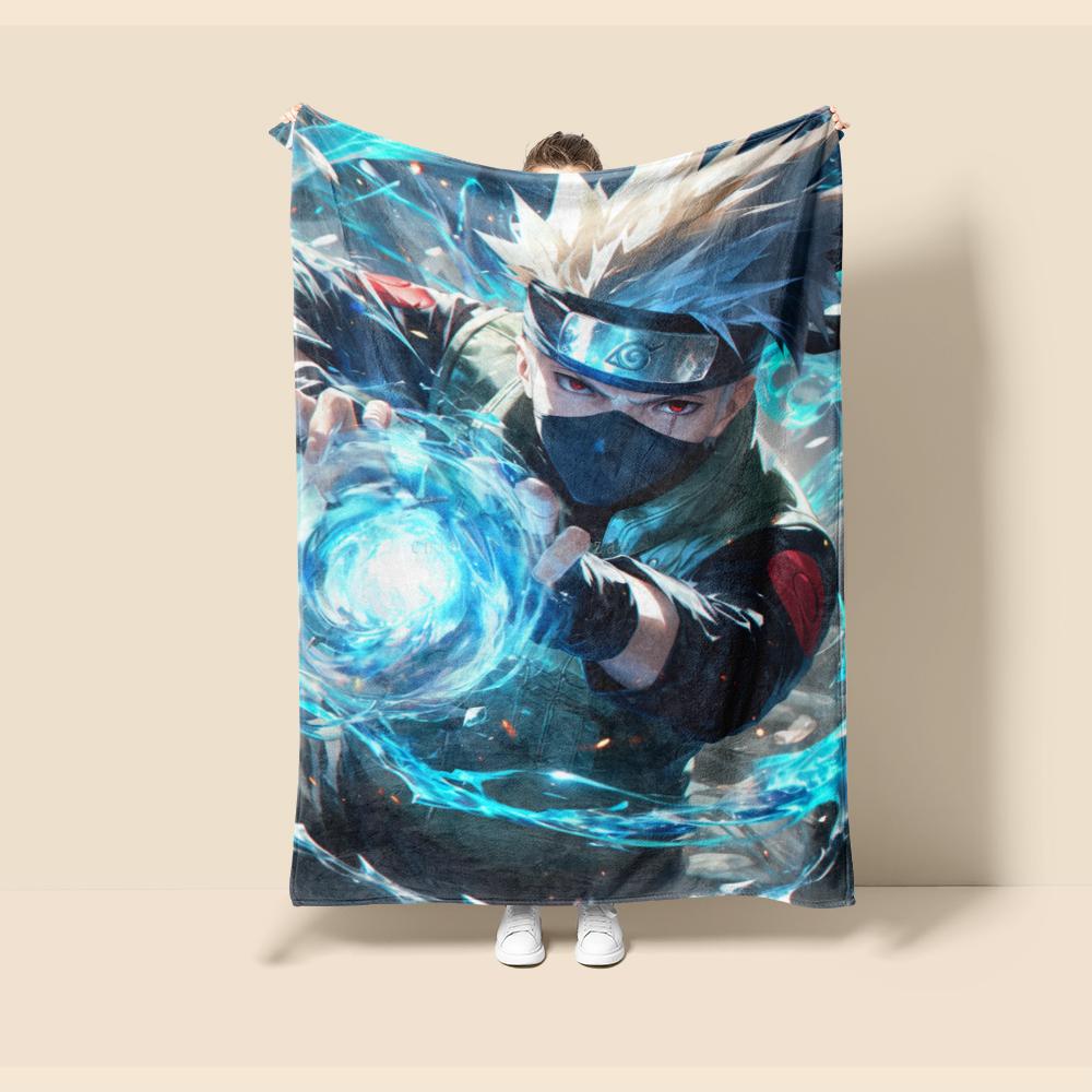 Flannel Blanket Blanket,Naruto Cartoon Sofa Winter Comfort Soft Fluffy Luxury Blanket Adult Home and Decor Microfiber Bedding
