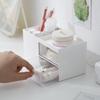 Plastic Double Drawer Jewelry and Cosmetic Organizer