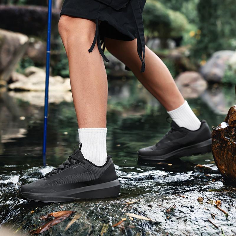 LD4 No Standard Flat Replacement Low-top Going Out Hiking Shoes Light Luxury Waterproof and Non-slip Off-road Running Men's Shoes
