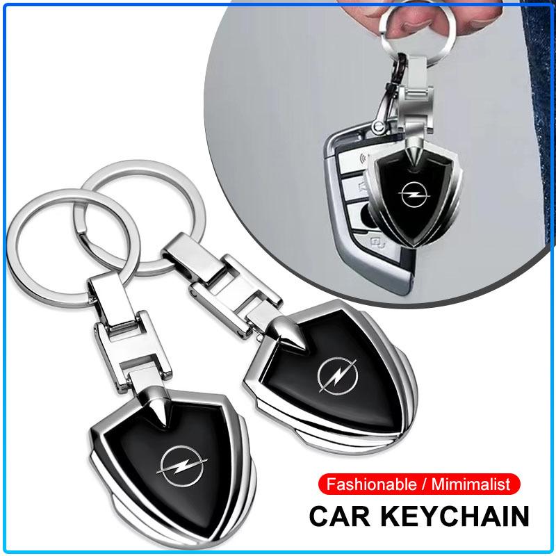 1Pcs 3D Metal Alloy Car Keychain Emblem Badge Accessories For Opel crosa d astra h insignia astra j zafira b mokkaastra vivaro astra g