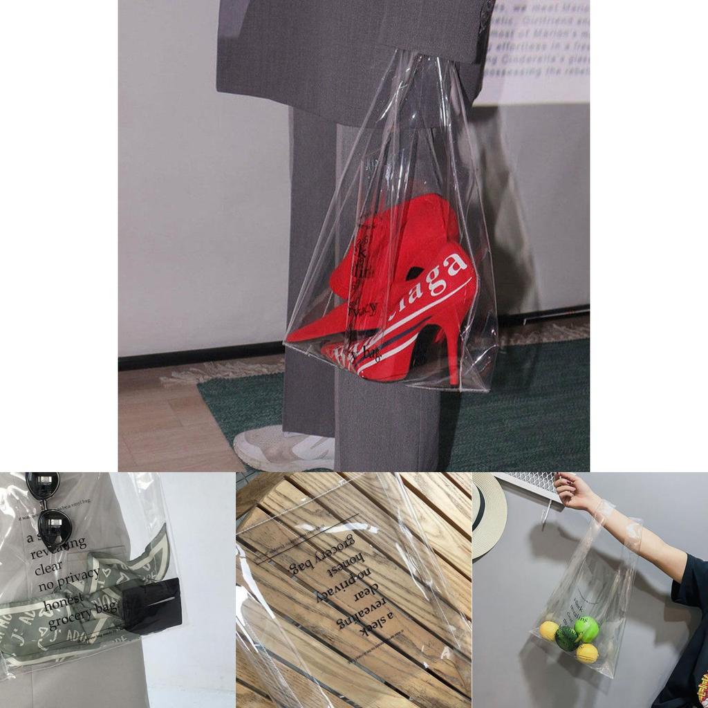 Stylish Us Large Clear Transparent Vinyl Plastic Shoulder Bag For Effortless Fashion