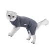 Cat Recovery Suit 4 Legged Prevents Hair Loss Highly Elastic Comfortable Skin Friendly Soft Kitten Surgical Recovery Suit