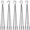 5item/8Set36centimeter/14.17Inch Black Hanging Basket Chain with Hook, Suitable for Replacing Flower Pot Chains DIY Bird Feeder, Flower Pot, Lantern,