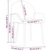 VidaXL 2x Dining Chairs Dining Armchairs Kitchen Chairs Dining Seats Dining Chairs Restaurant 344762