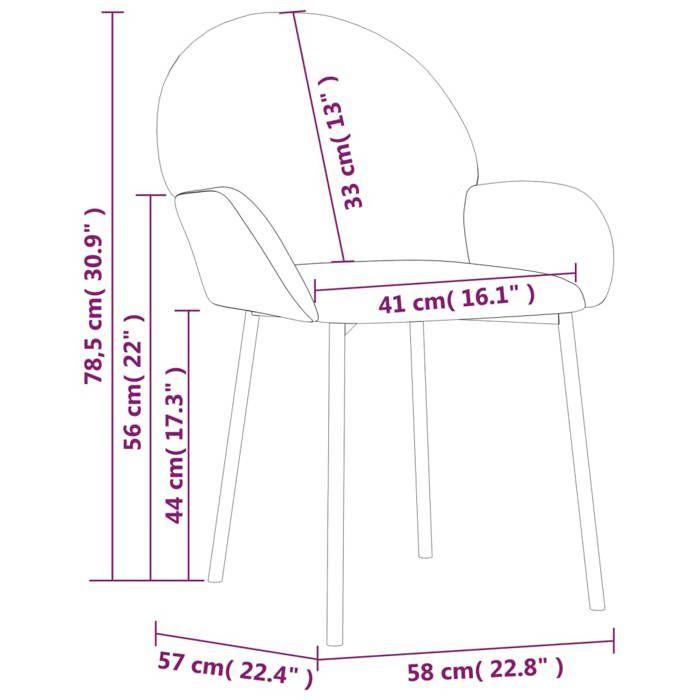 VidaXL 2x Dining Chairs Dining Armchairs Kitchen Chairs Dining Seats Dining Chairs Restaurant 344762