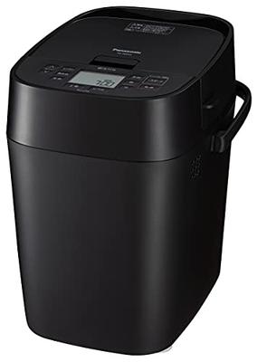 Panasonic Home Bakery, Bread Maker, Mochi Maker, Bistro Series, 1-loaf Capacity, 43 Menus, Low-carb Bread, Fresh Bread, Recipe Book Included, Black