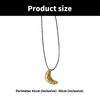Unique Designs Cow Horn Pendant Adjustable Sturdy Black Rope Chain Necklace Jewelry Accessory for Stylish Women