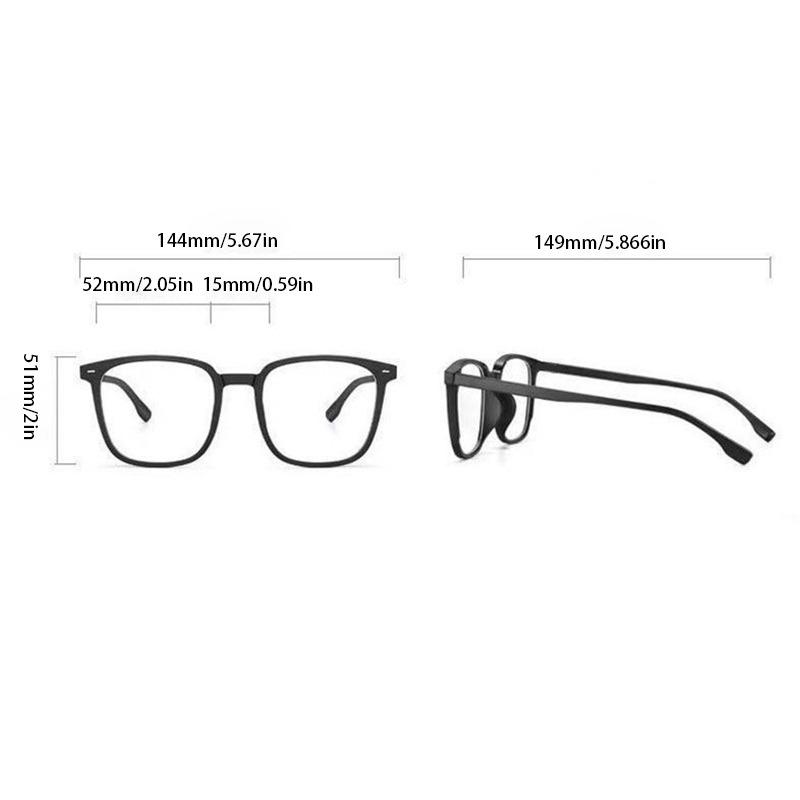 Photochromic Anti Blue Light Clear Glasses Women's Square Computer Blue Light Blocking TR90 Eyeglasses