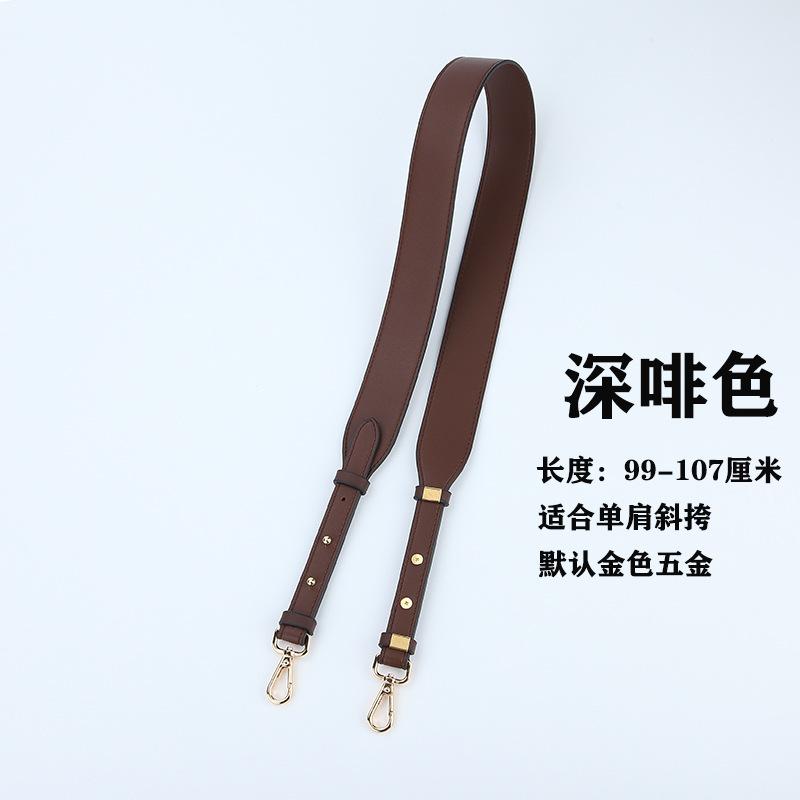 Leather Contrasting Wide Shoulder Strap YOU Fashionable Versatile Women's Bag Single Double-sided