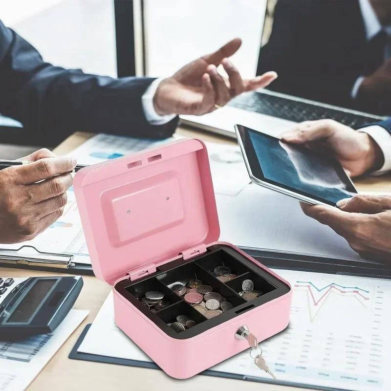 Tragbare Schlüsselbox Schlüsseltresor Safe Haus Geschäft Stahlsafe Geldkassette Sicherheit Bargeldkassette Aufbewahrung Versteckte Münzen Geld Schmuck