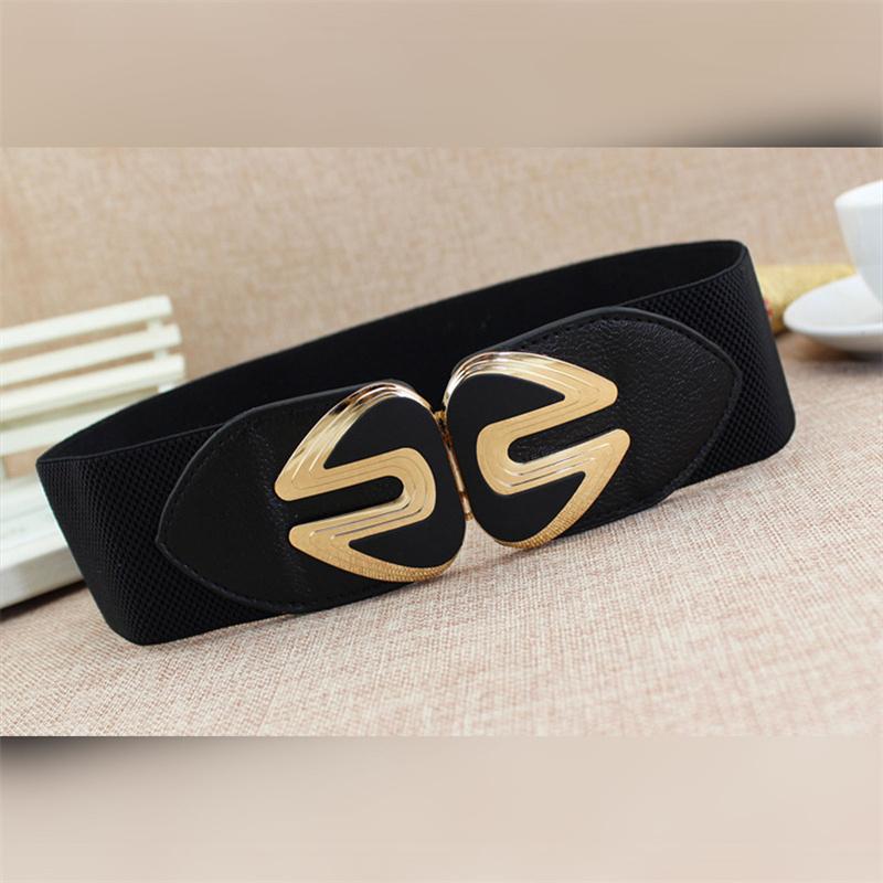 Women Wide Waist Stretch Cinch Girls Waistband Waist Seal Wide Belts