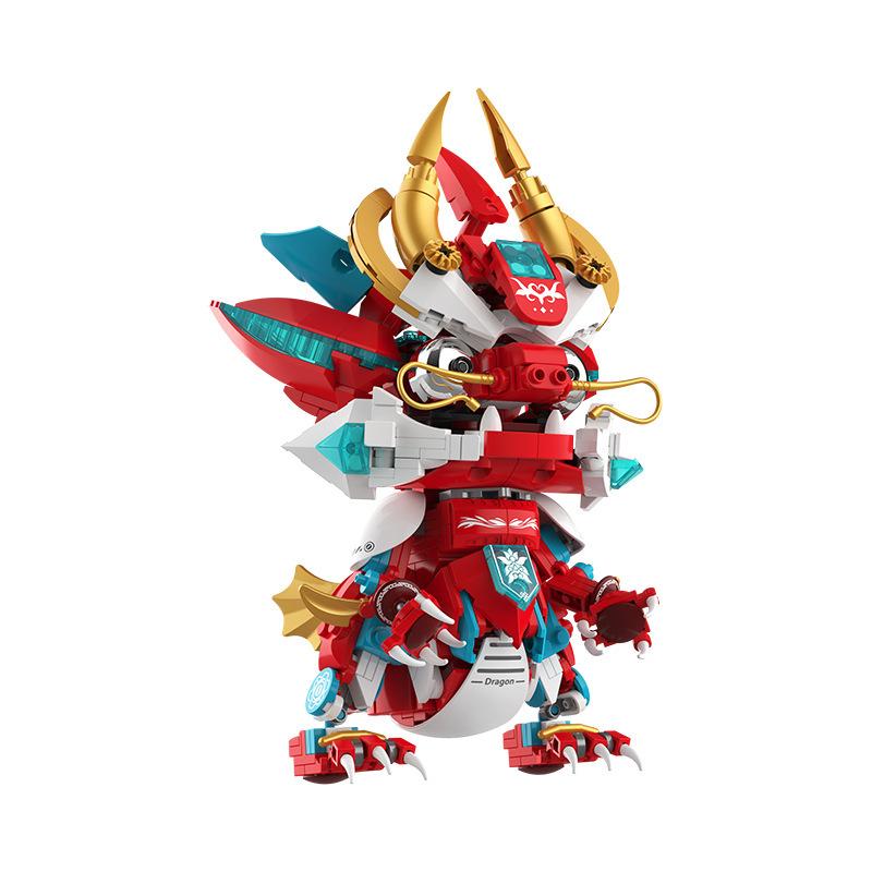 

Building Jaki Block Toy Bk001 Zodiac Silver Scale Mech Snake Puzzle Assembly Children S New Year Model National Fashion Toy Gift