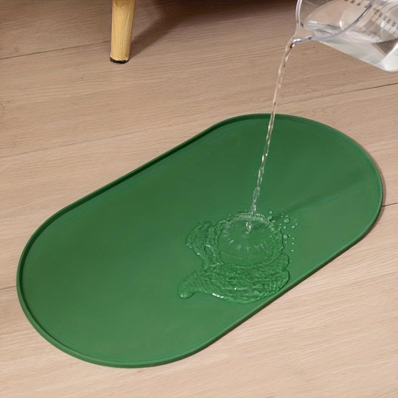 Multi-Functional Pet Feeding Mat Suitable for Cats and Dogs,Easy to Clean Durable Surface for Wet/Dry with Non-Slip Raised Edges