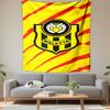 "Malatya Emblem On Yellow Stripes" Patterned Tapestry Decorative Wall Hanging, Home Bedroom Living Room Decor