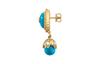 GUCCI Interlocking Metal Earrings Women's Blue 753944-I9875-8519