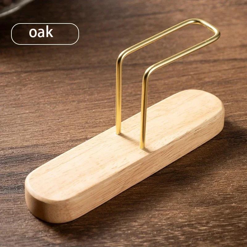 

Metal Coffee Filter Paper Storage Rack Three-dimensional Storage Box with Wooden Base Coffee Maker Tools Coffee Accessories