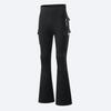 WOSAWE Women Motorcycle Pants High Waist Stretch Motocross Riding Tights with Removable Knee Pads Fitness Flared Leg Pant