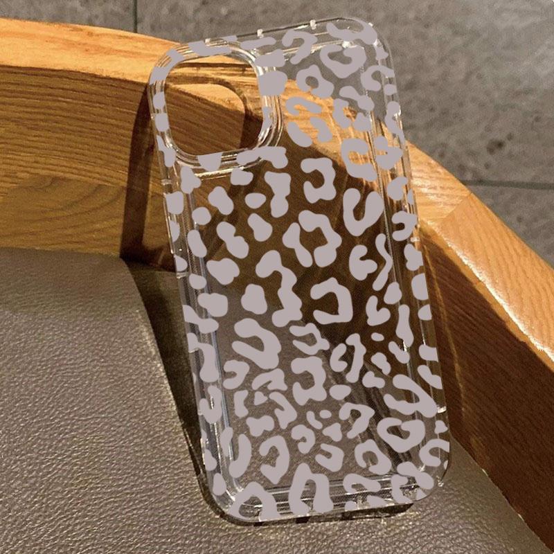 

With Simple Gray Leopard Print Phone Case For Samsung Galaxy S26 S25 S24 S23 S22 Ultra Plus S21 FE A55 A54 A53 A34 A33 A35 Cover S26 Ultra