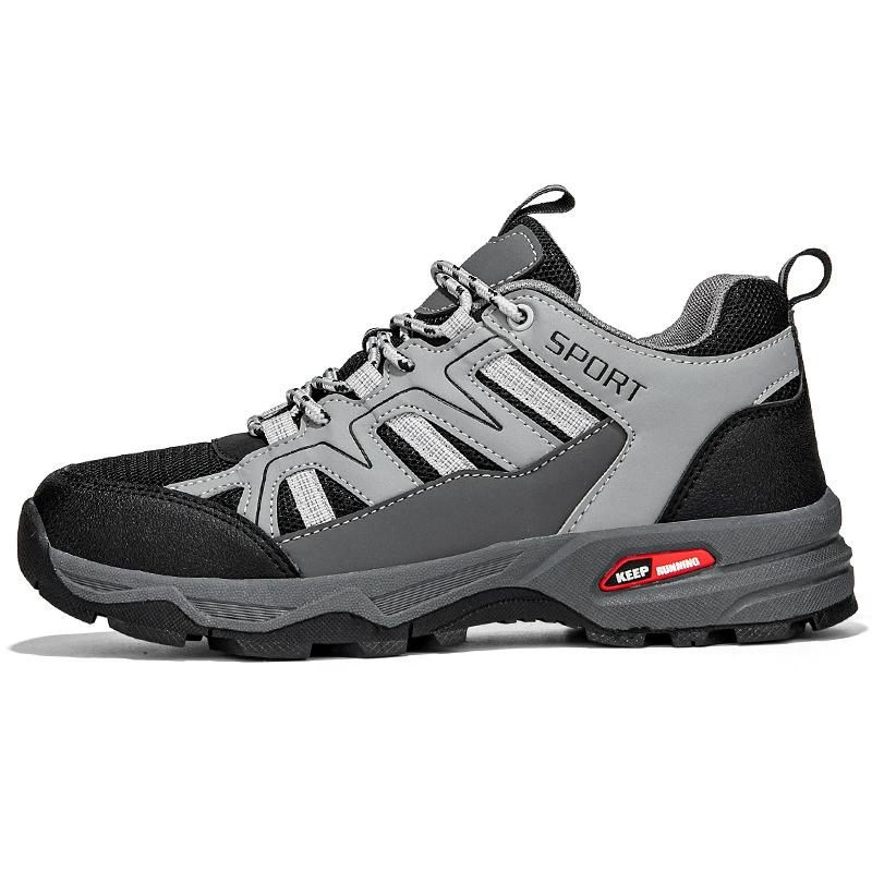 Low Cut Outdoor Hiking Wear-resistant Casual Shoes with Breathable and Non Slip Mesh, Lightweight and Soft Soled Hiking Shoes for Couples