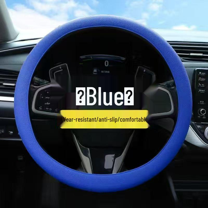 Universal Non-slip Silicone Steering Wheel Cover, Ultra-thin Soft Grip for All Seasons