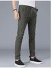 Men's Slim Fit Summer Trousers - Trendy Casual Solid Color Sports Pants