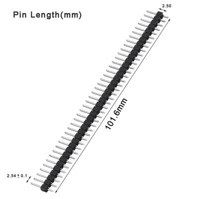 10 szt. 40 Pin 1x40 Jednorzędowa Listwa Złącza Pinowego Męskiego i Żeńskiego 2,54 Do Łamania Dla Arduino Czarna