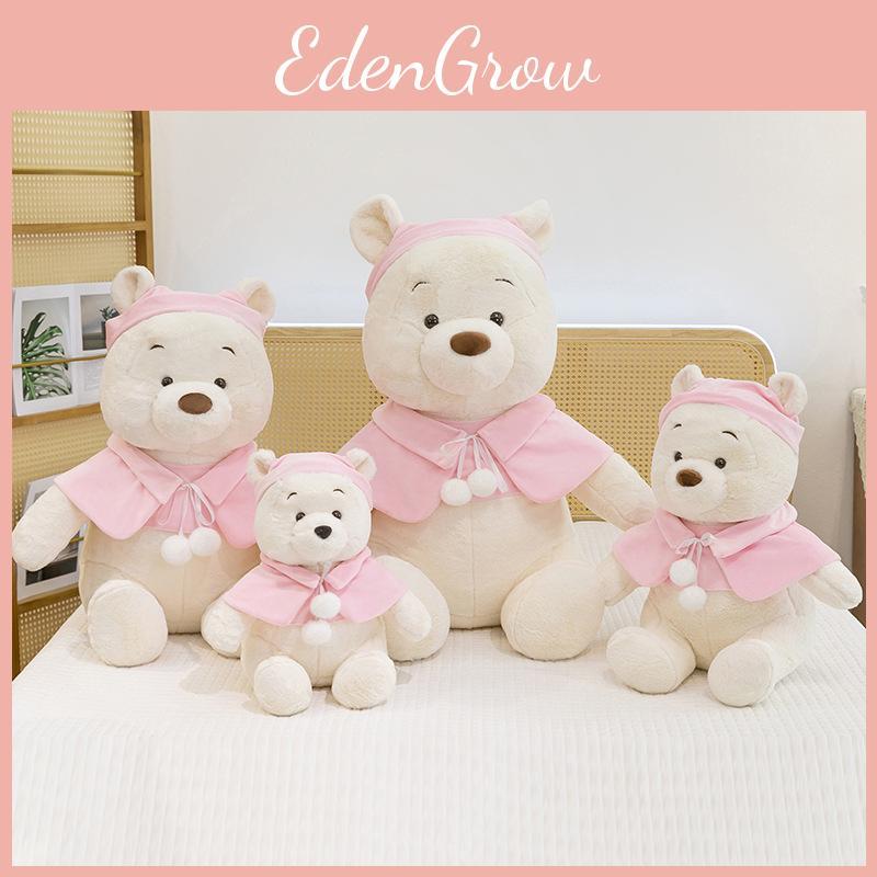 Pink Cape Pooh Bear Plush Toy Cartoon Stuffed Doll Room Decoration Kids Gift