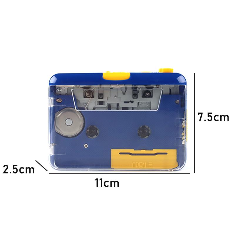 Factory Grey Tape to PC USB Cassette to MP3 Converter Capture Adapter Audio Music Clear Cassette Player