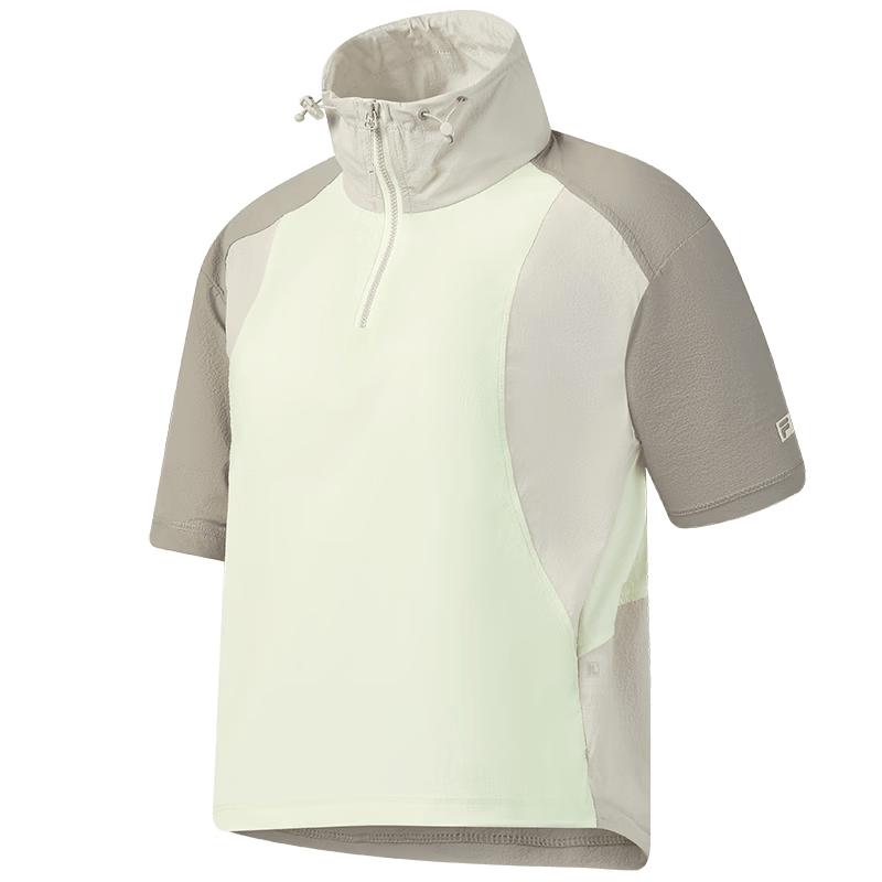 FILA Women s Colorblock Half-Zip Short Sleeve Top M