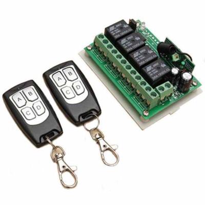 DC 12V 4CH Channel Wireless Remote Control Switch 2 Transmitter + Receiver New