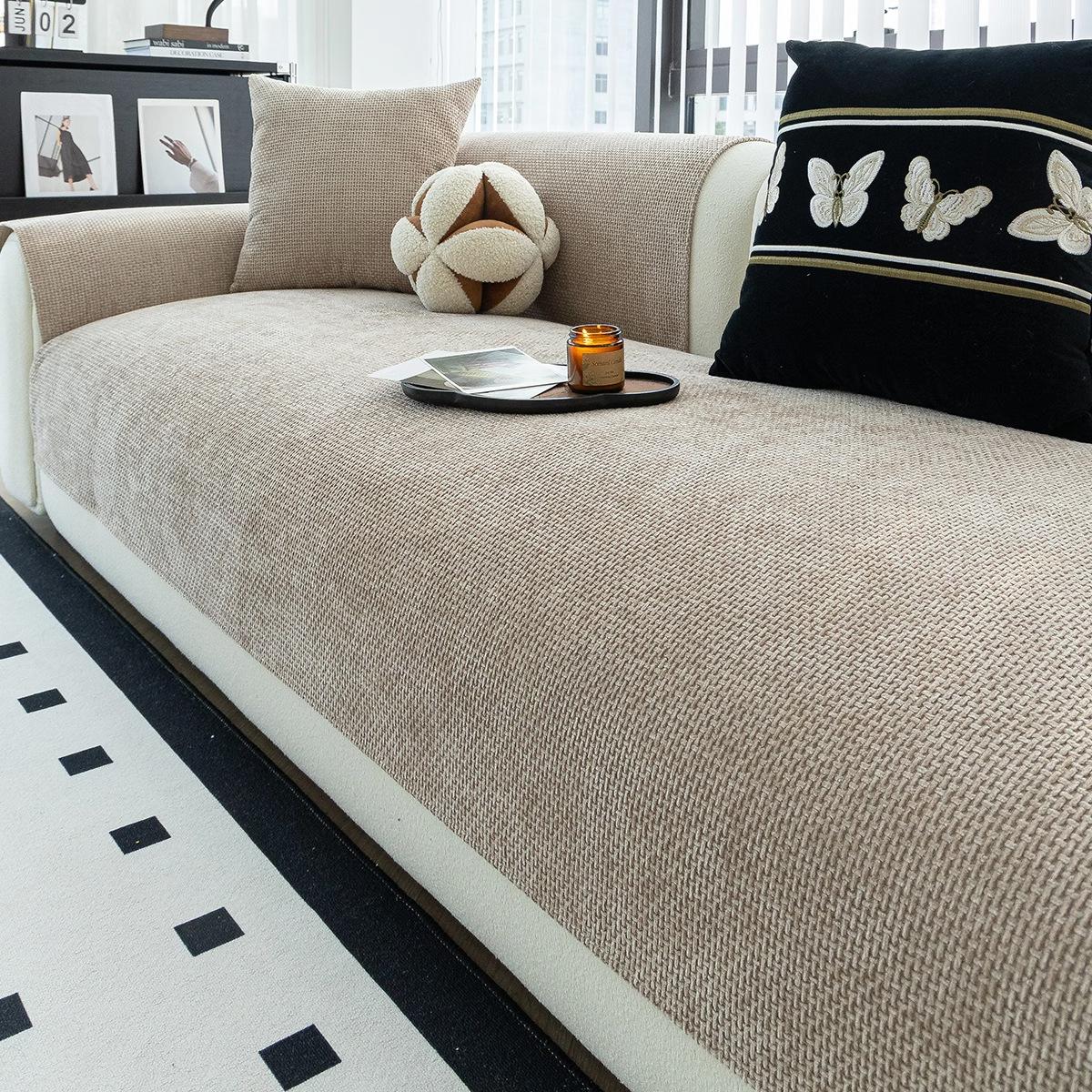 

Хлопковая и льняная удобная подушка для дивана, универсальный чехол для дивана на четыре сезона, универсальное одеяло-подушка для сиденья, специальный чехол для дивана 45X45cm pillowcase