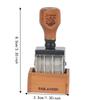 2pcs Retro Vintage Font Wooden Date Stamp Retro Font 2026-2036 Year Rolling Wheel Stamp Adjustable Date Stamp For DIY Crafts