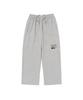 CARGOBROS Lettering Semi-Wide Sweatpants (Gray)