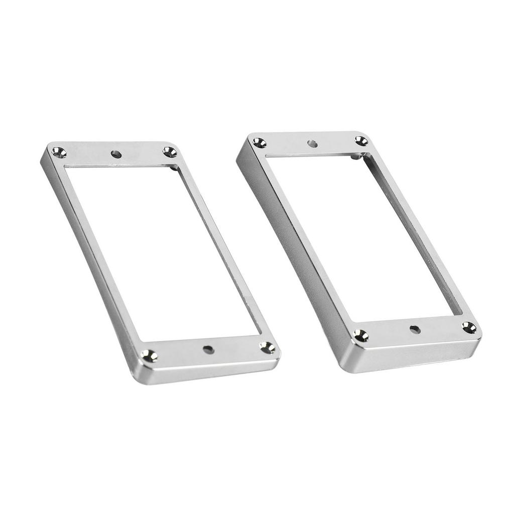 2Pcs Pickup Mounting Ring Metal Double Coil Pickup Mounting Cover Frame Musical Instrument Accessory Set