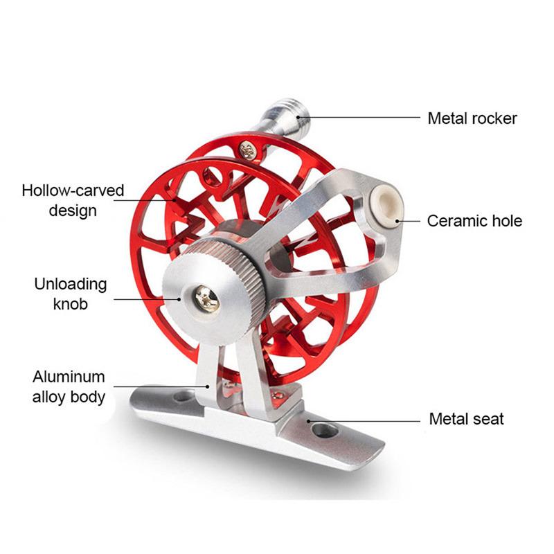31KC Ice Fishing Reel Fly Reel Fishing Reel Wheel Outdoor Fishing Reel Aluminum Alloy Fishing Rods Wheel Fly Fishing Wheel