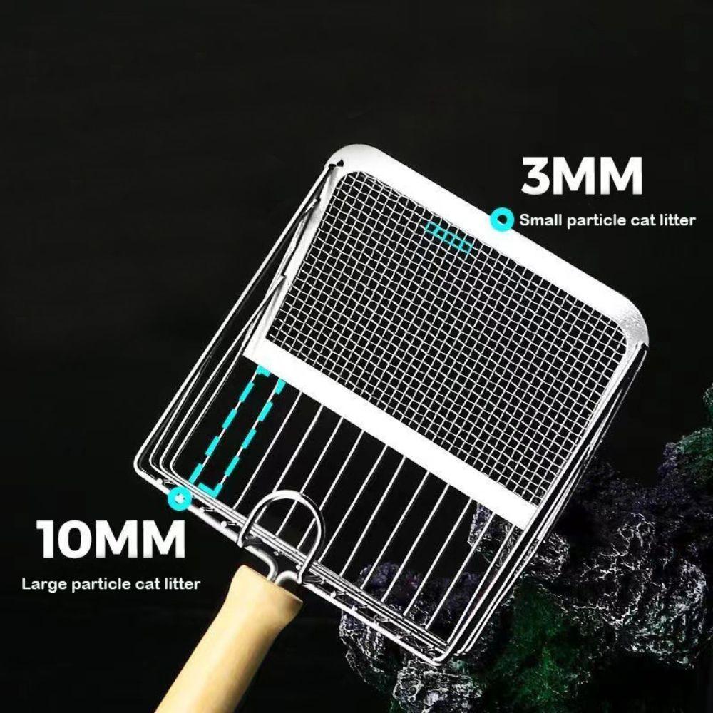With Wooden Handle Cat Litter Scoop Non-Stick Cat Cleaning Tools High Quality Cat Poop Shovel