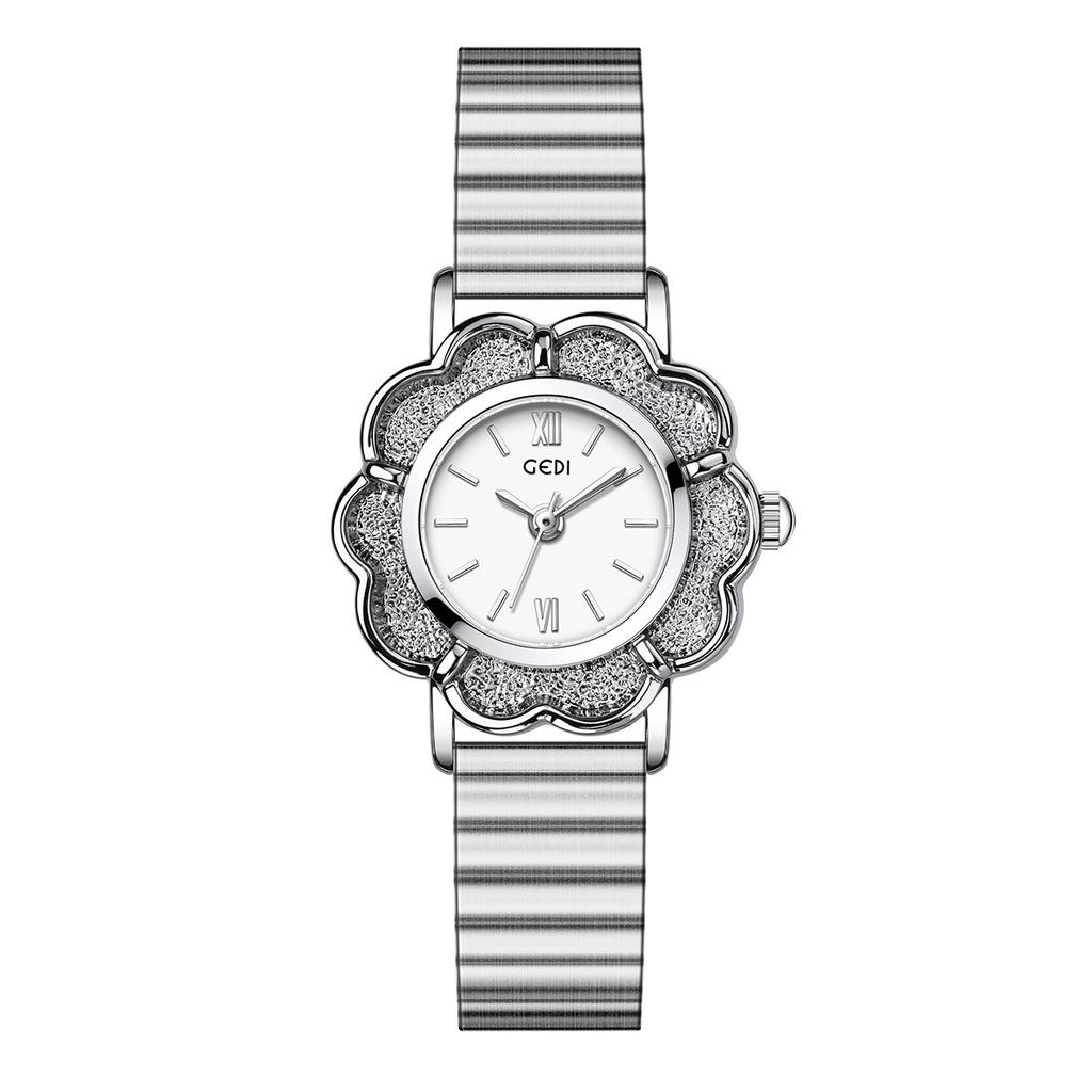 High-Value Retro Petal Bamboo Strap Women'S Watch Niche High-End Waterproof Steel Belt Quartz Watch