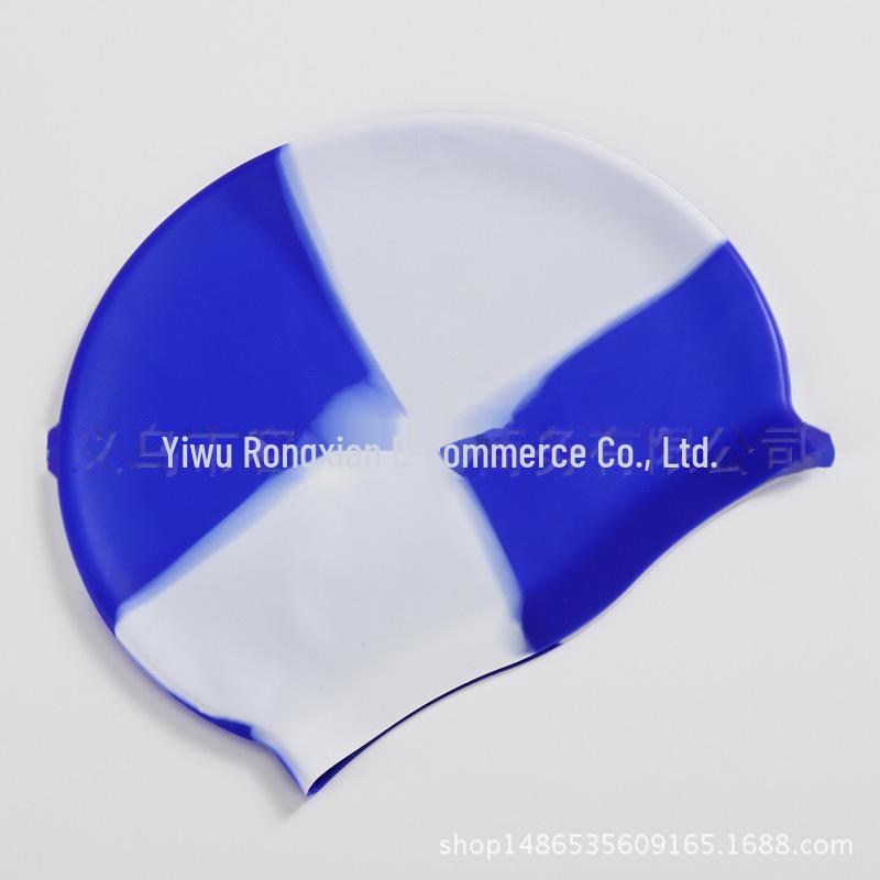 Non-Slip Waterproof Silicone Swim Cap for Adults – Comfortable, Logo Customizable