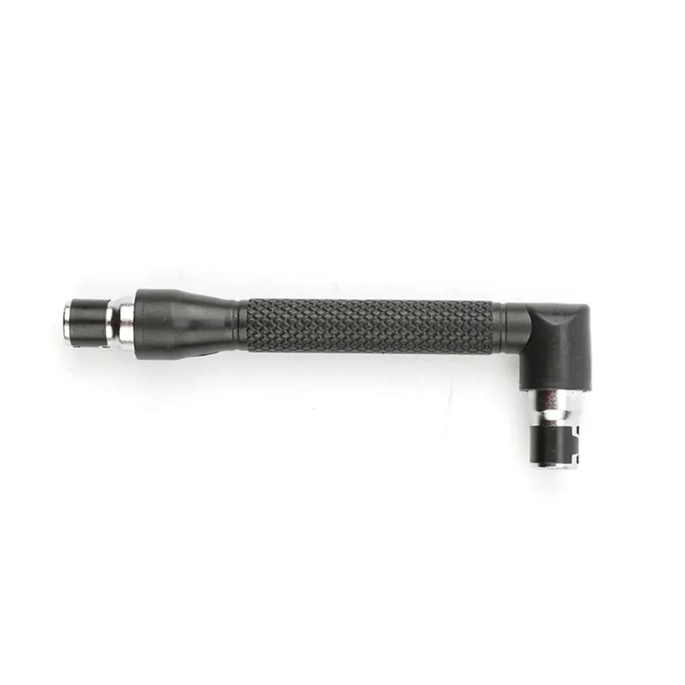 L-shaped 1/4 Hexagonal Screwdriver Bit 90 Degree Double Head Handle Black 6.35 Wrench 10pc Yellow Tape Screwdriver Bit Tool Set