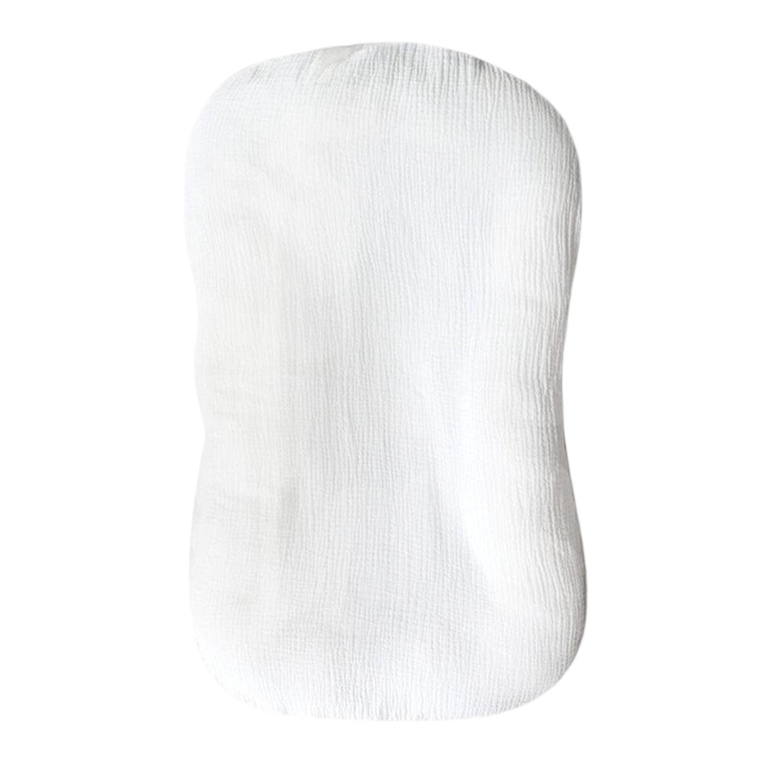 

Чехол для детского шезлонга, мягкий чехол из органического хлопка, подходит для шезлонга для новорожденных мальчиков и девочек One Size белый